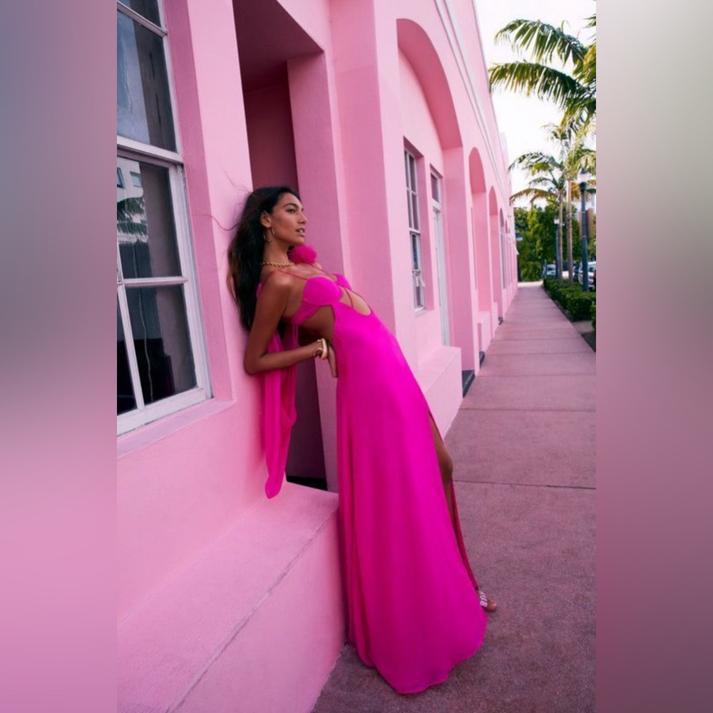 NWT For love and lemons Pink Gown